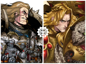 Warhammer 40K Stylized Characters Artwork
