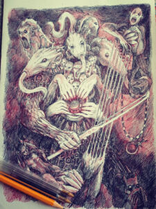 Balladeer Cellist by Oscar Zurdet