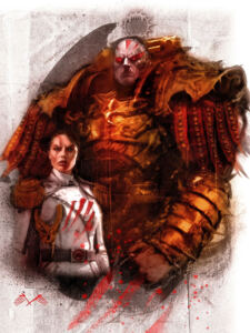 Lotara Sarrin and Angron by Arnguth