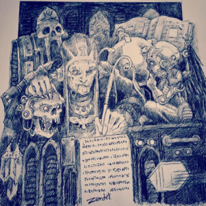 Scribe of the Ordo Chronos by Oscar Zurdet