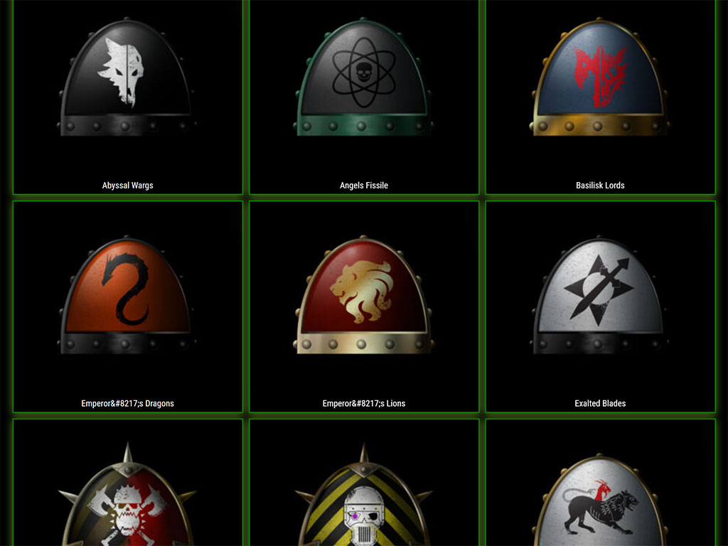 Homebrew 40K Pauldron Icons