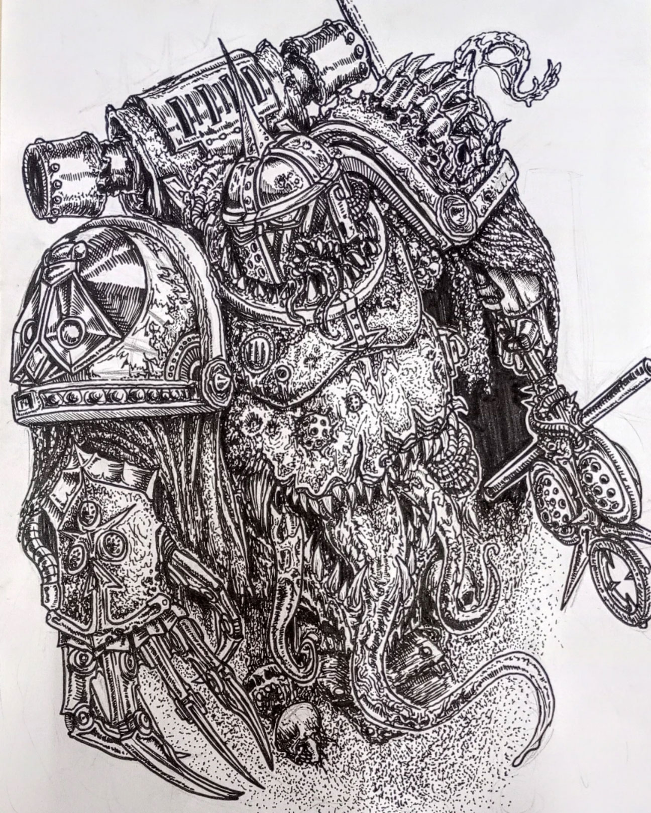Plague Icon Bearer - Art by Maximilian Kuhn - 40K Gallery