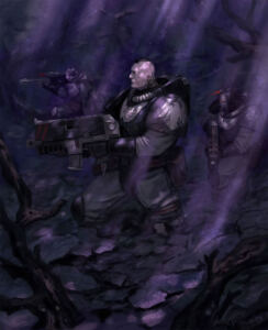 Raven Guard Scouts by Reuben Blakeman