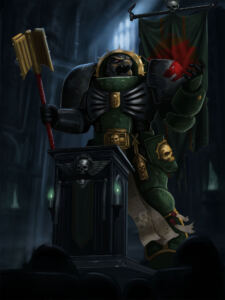 Salamander Terminator Chaplain by bebzebk